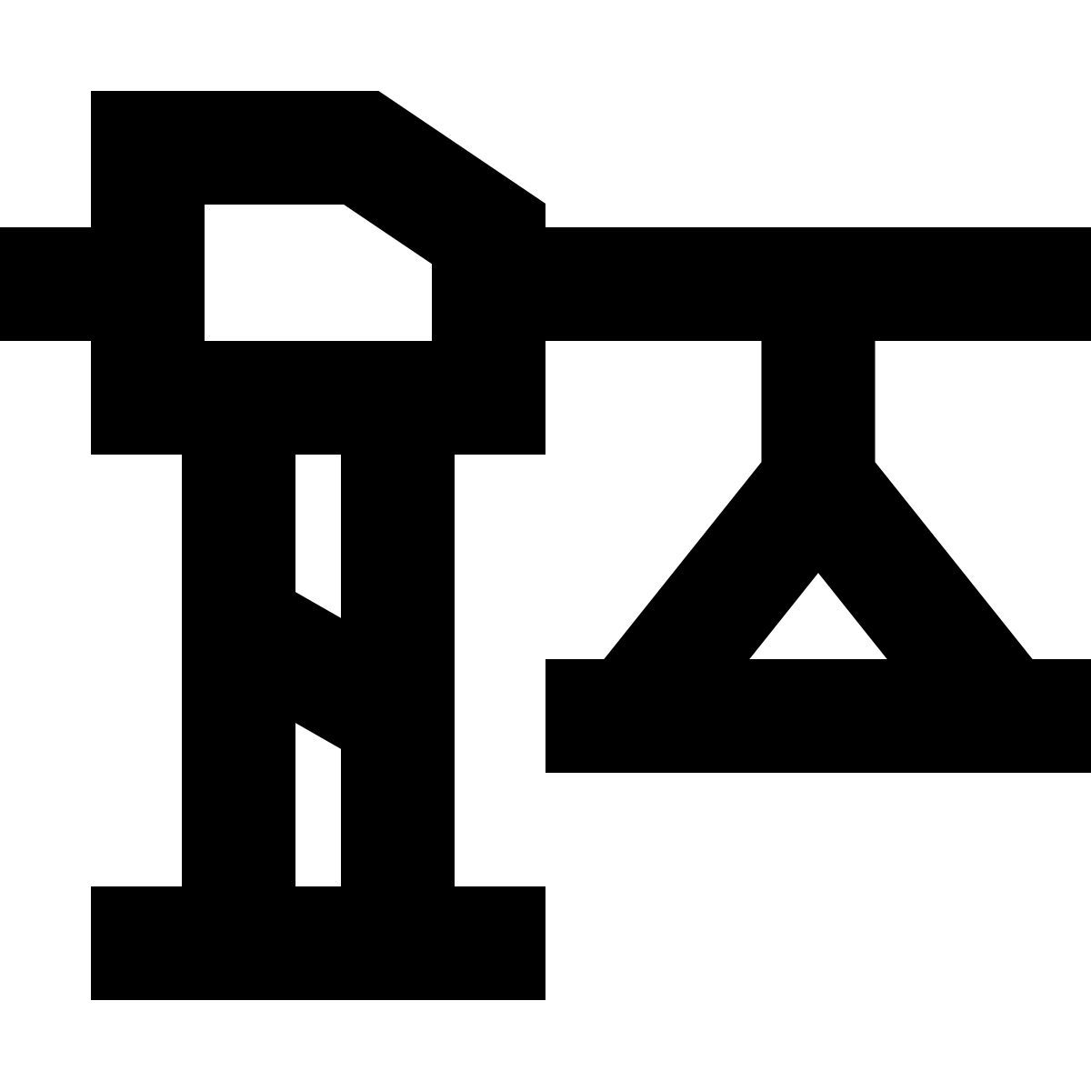 forma bold sharp style constructing icon