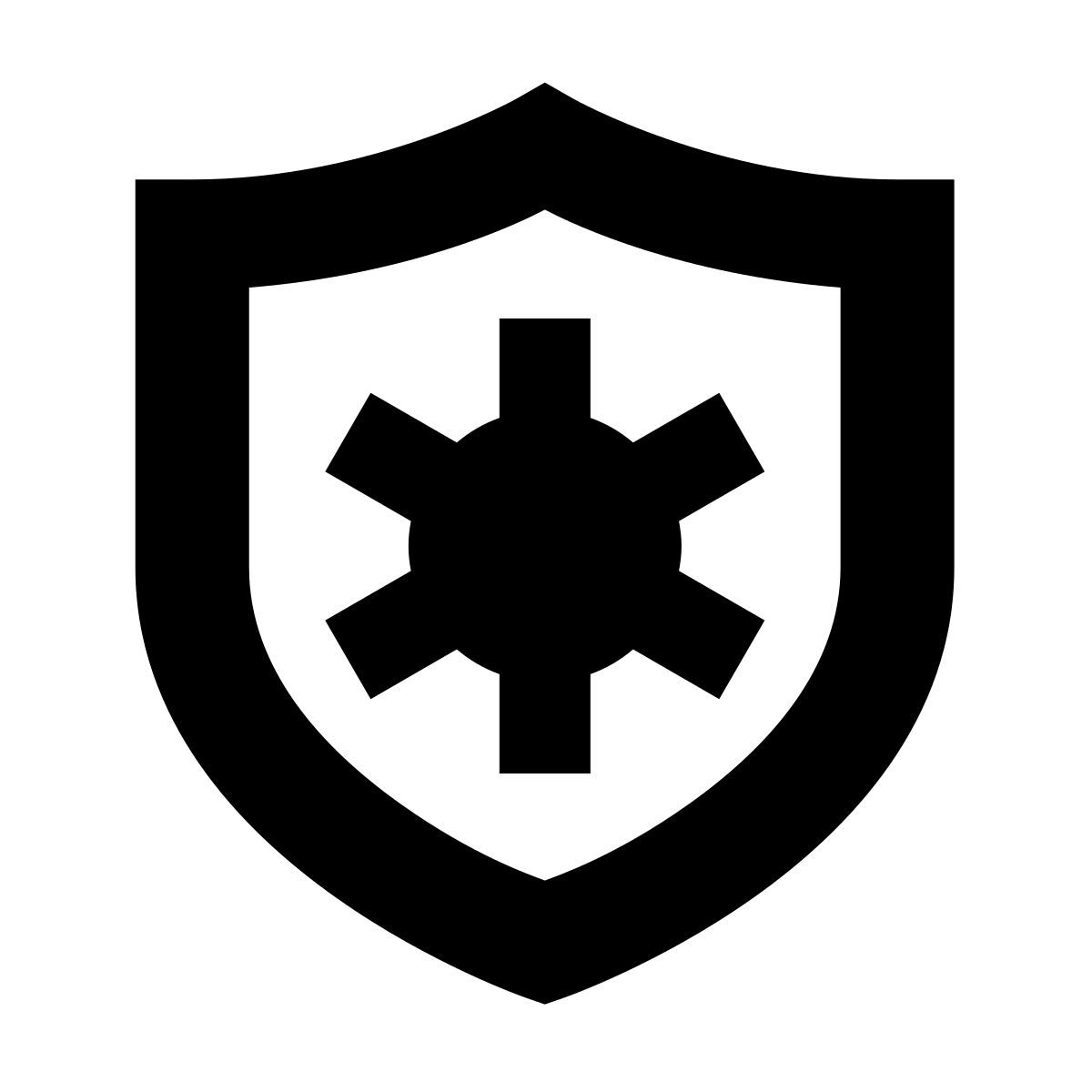 forma bold sharp style 코로나바이러스 방패 icon