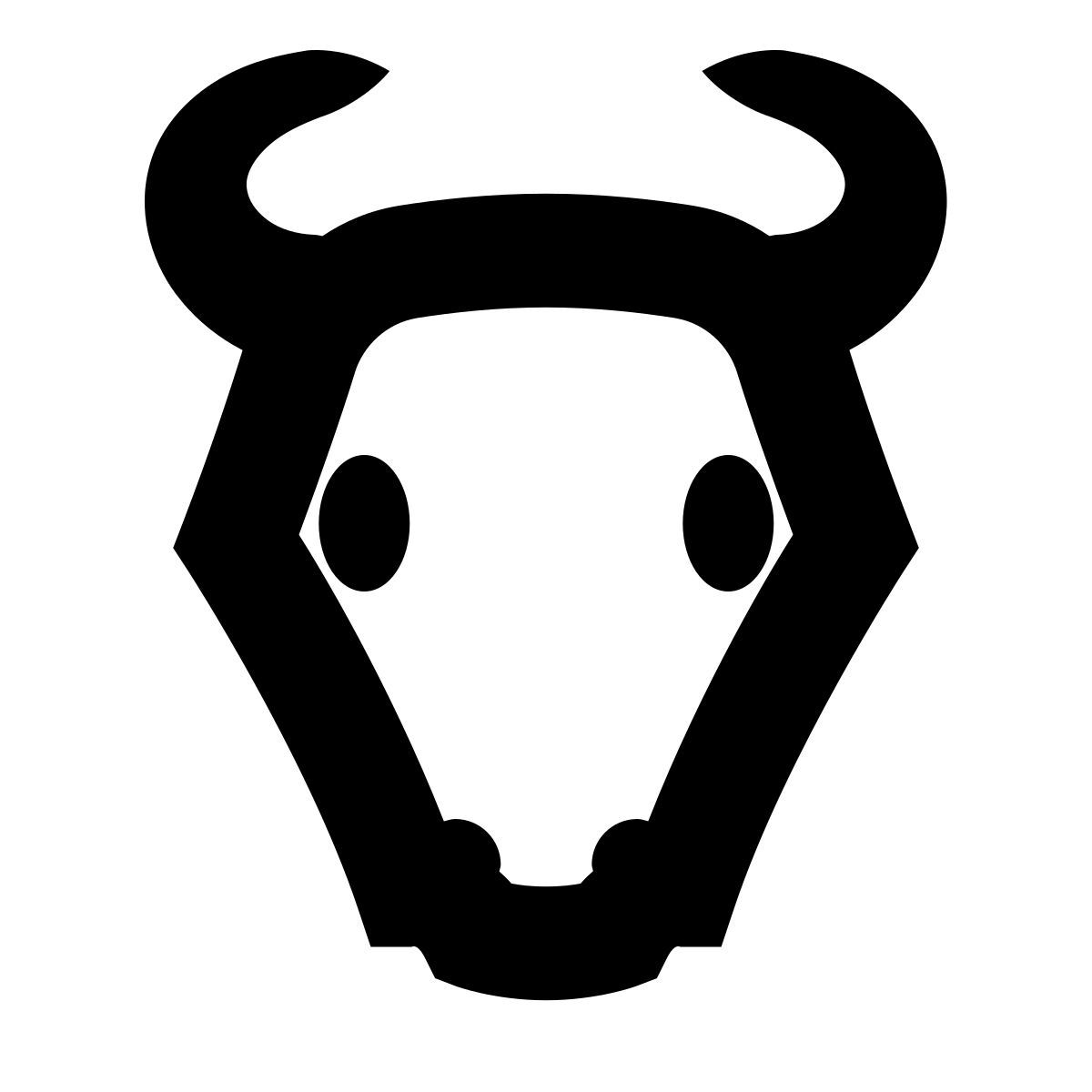 forma bold sharp style 牛头骨 icon