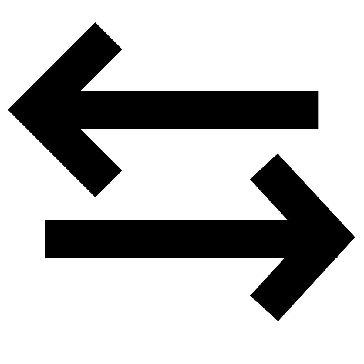 forma bold sharp style dados em ambas as direções icon