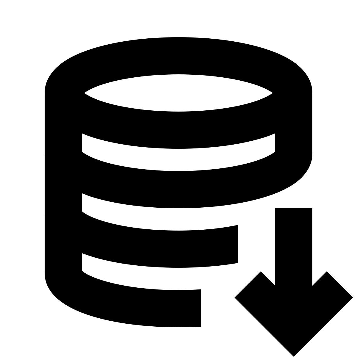 forma bold sharp style database export icon