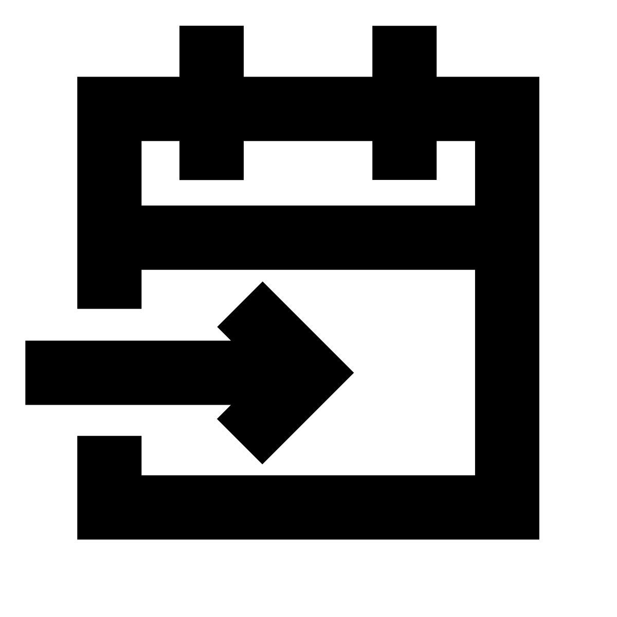 forma bold sharp style fecha hasta icon