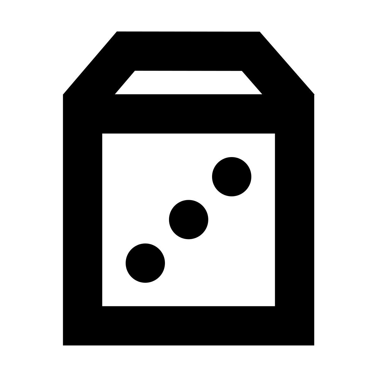forma bold sharp style dice icon