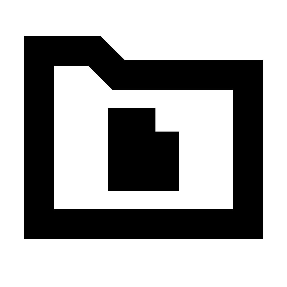 forma bold sharp style cartella documenti icon