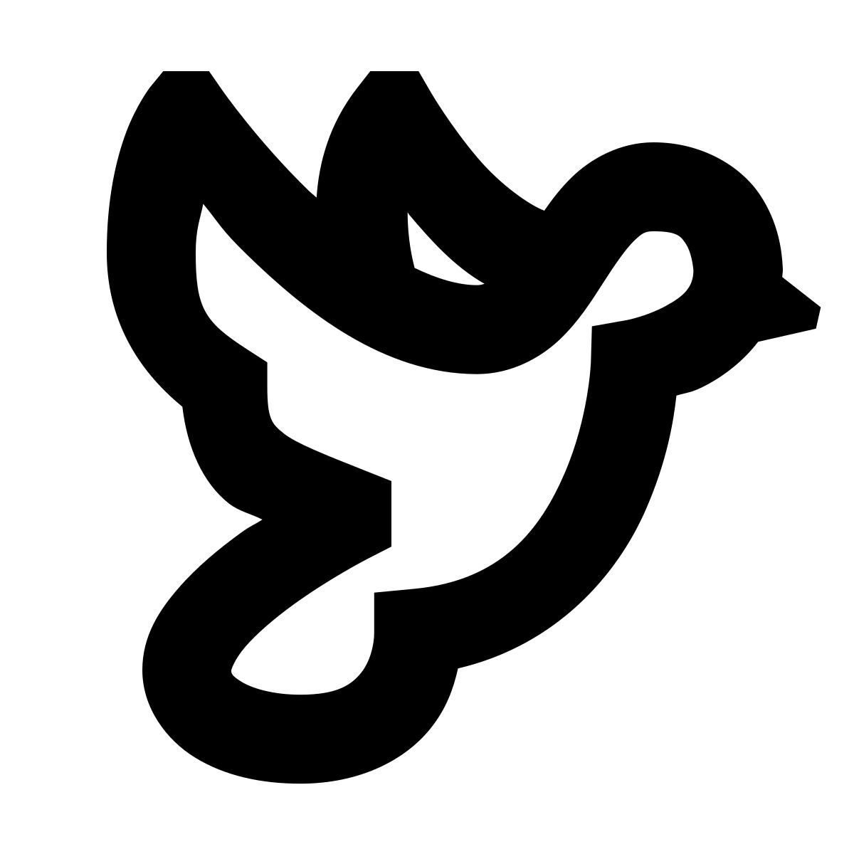 forma bold sharp style 鸽子 icon