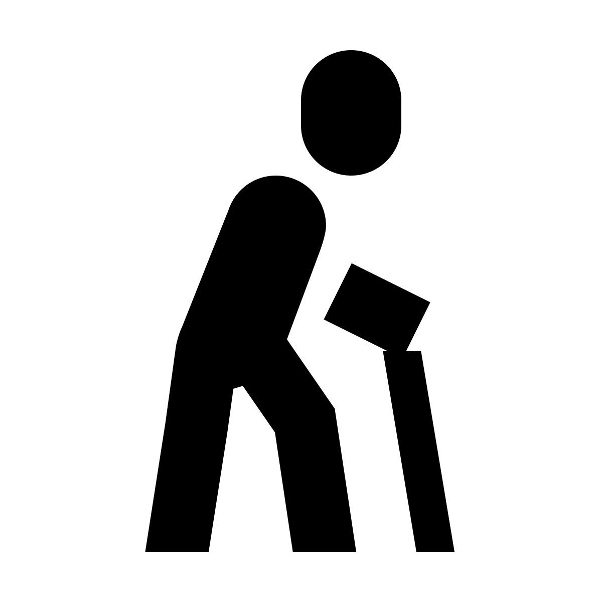 forma bold sharp style ältere person icon