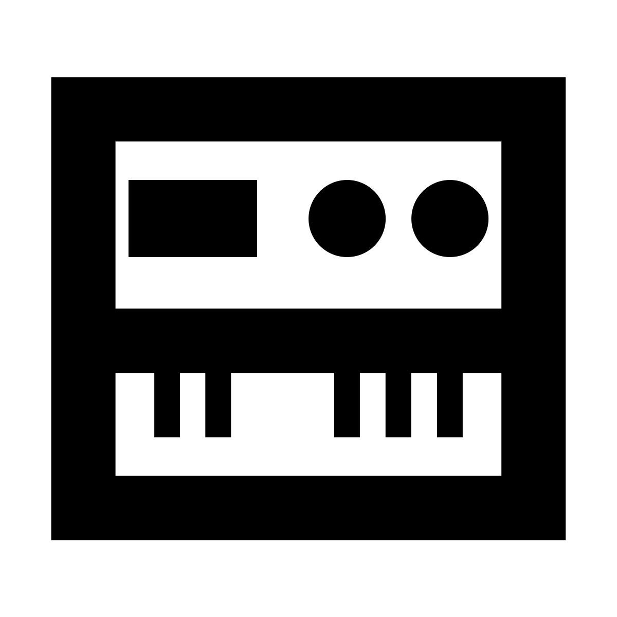 forma bold sharp style música electrónica icon