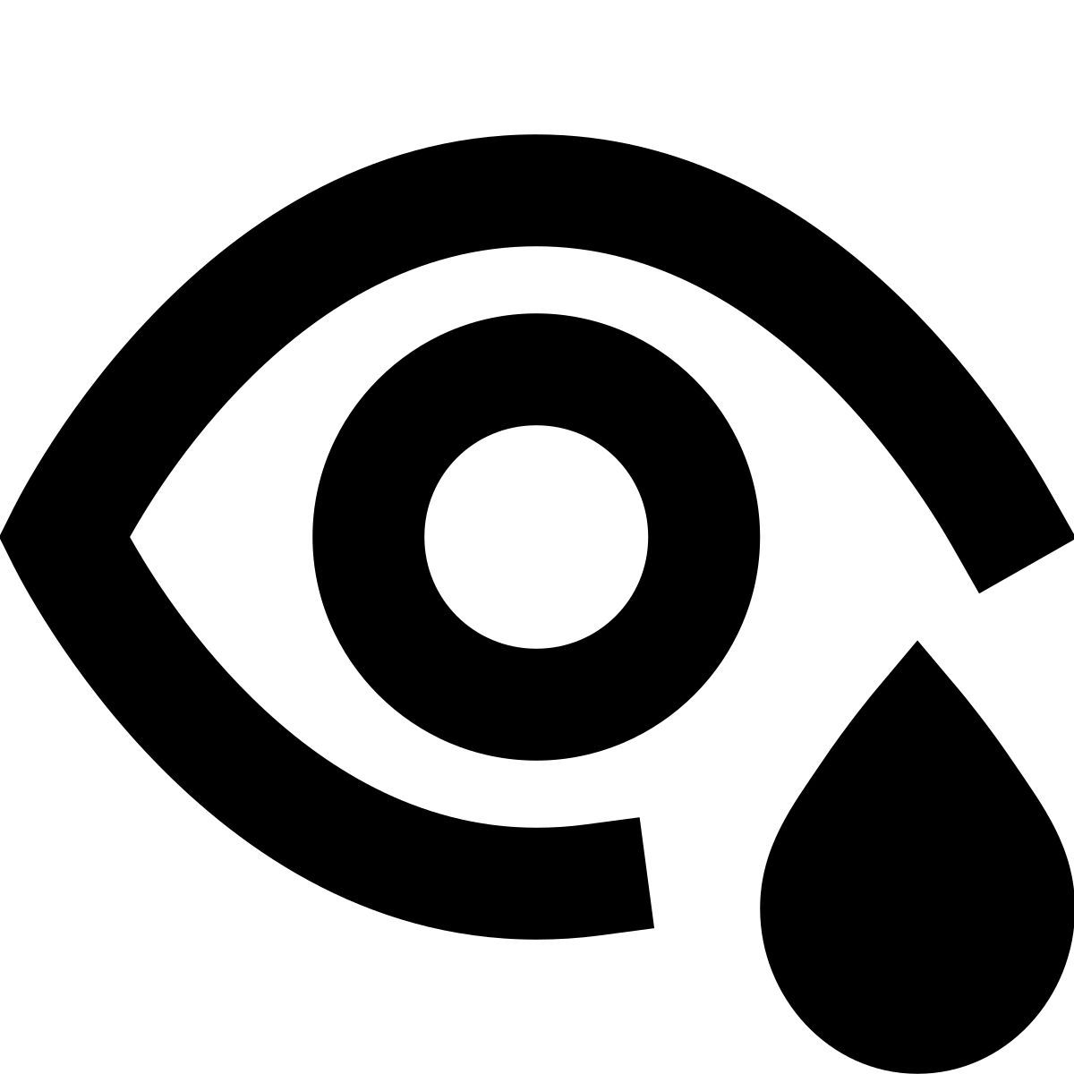 forma bold sharp style 눈 질환 icon