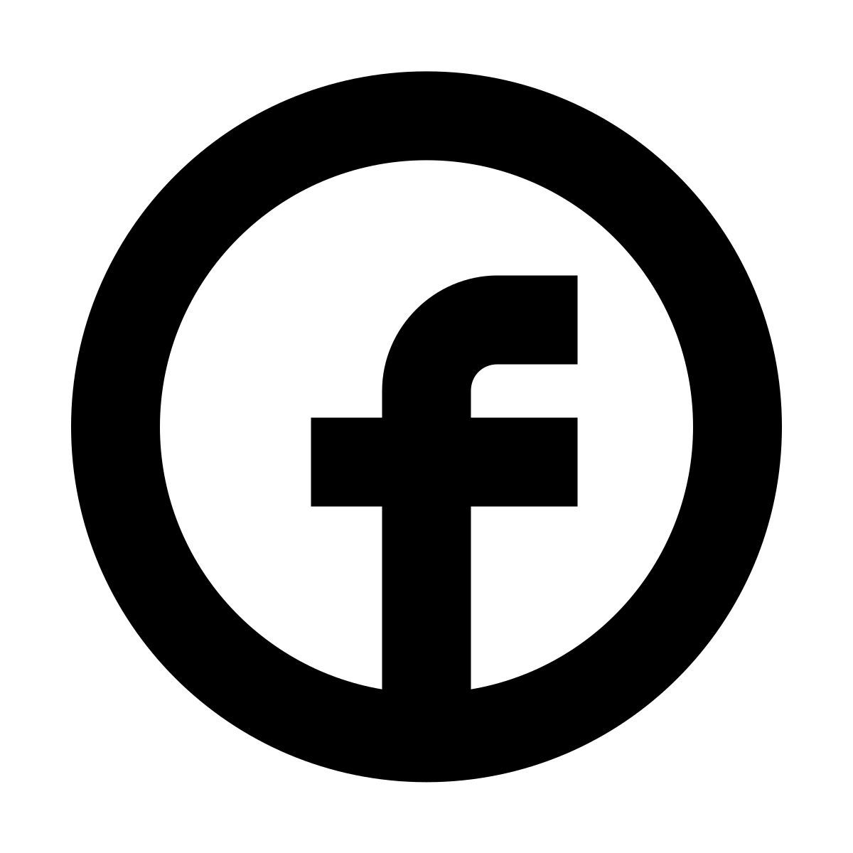 forma bold sharp style facebook icon
