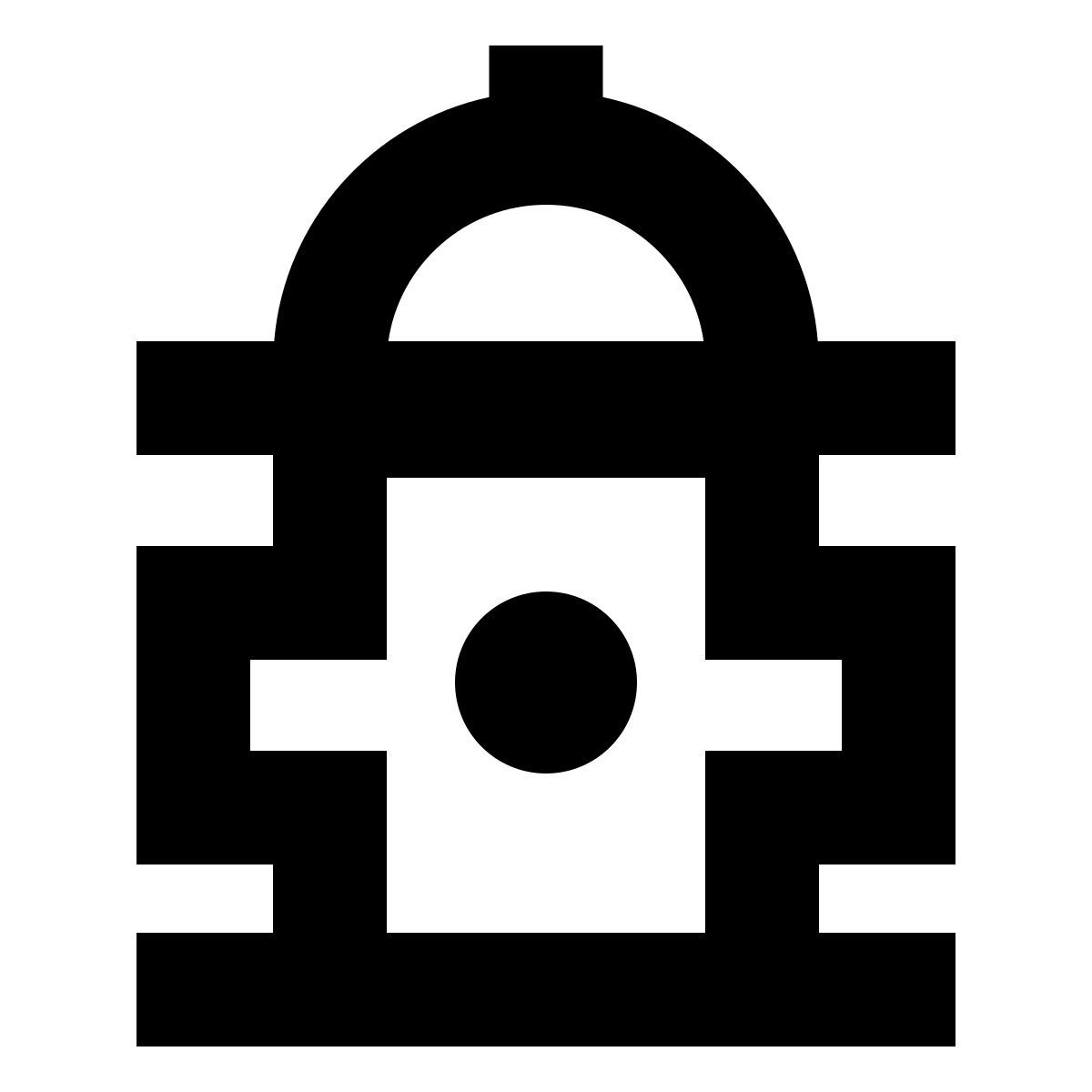 forma bold sharp style bouche d'incendie icon