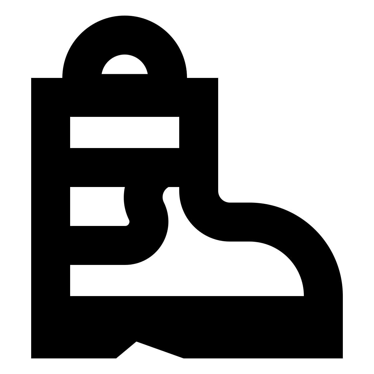 forma bold sharp style 消防员靴子 icon