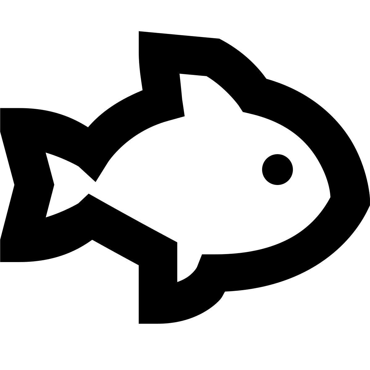 forma bold sharp style 鱼 icon