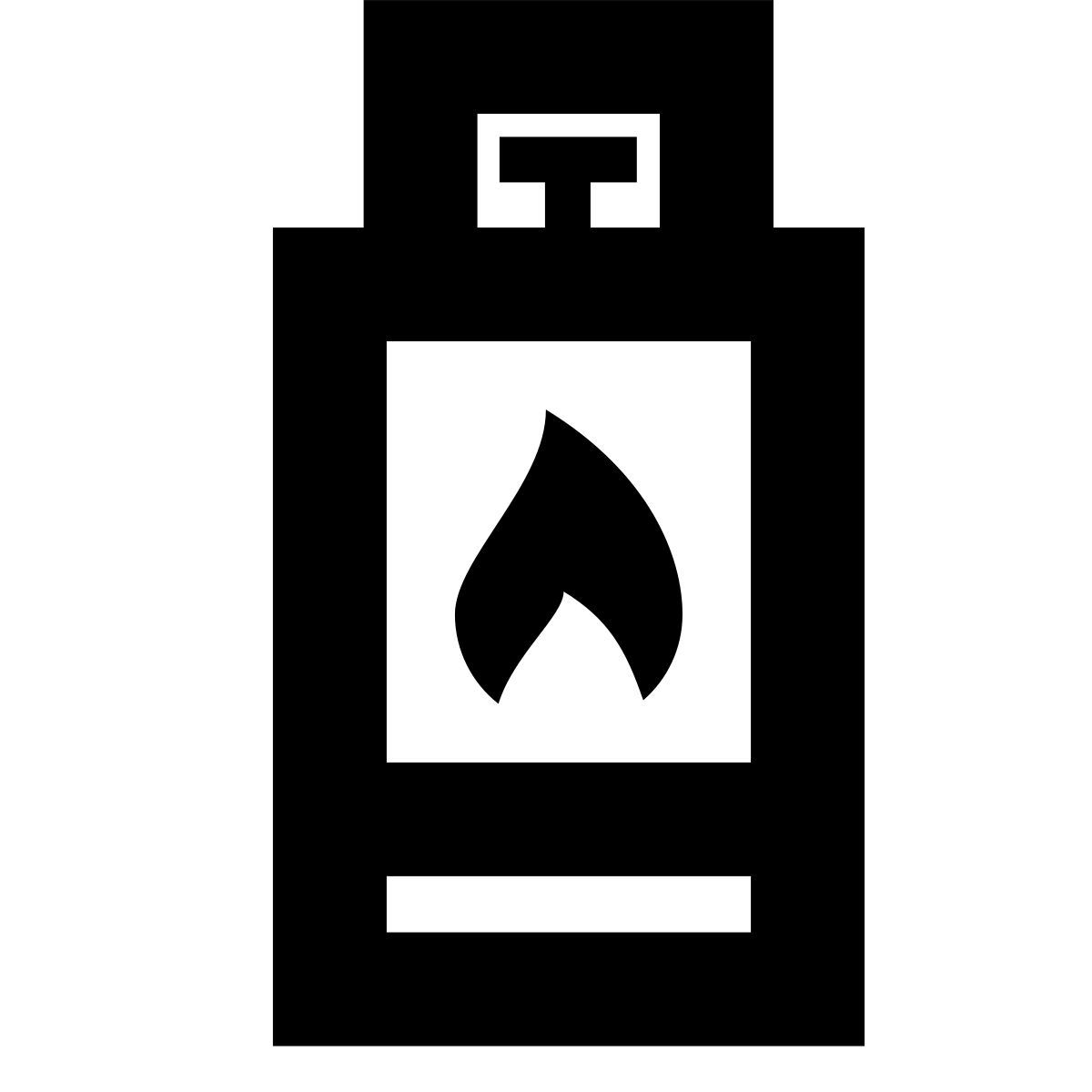 forma bold sharp style bouteille de gaz icon