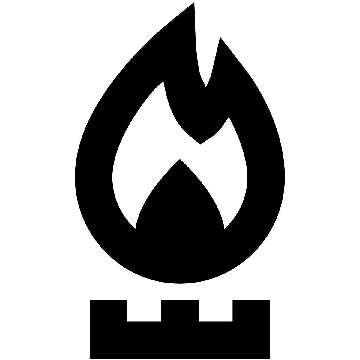 forma bold sharp style industria del gas icon