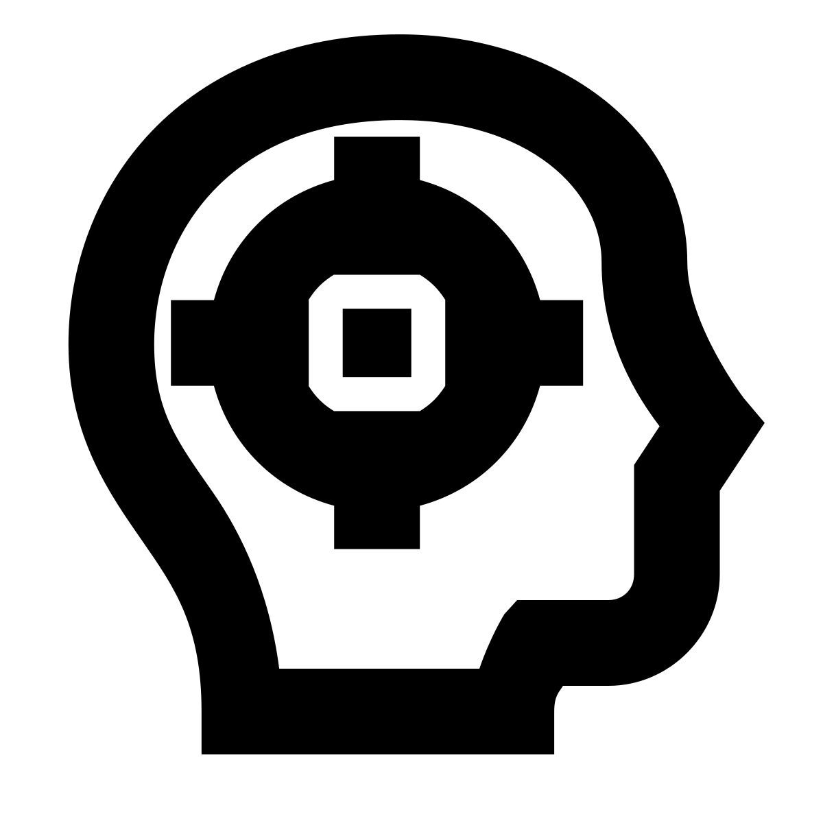 forma bold sharp style zielorientierter fokus icon