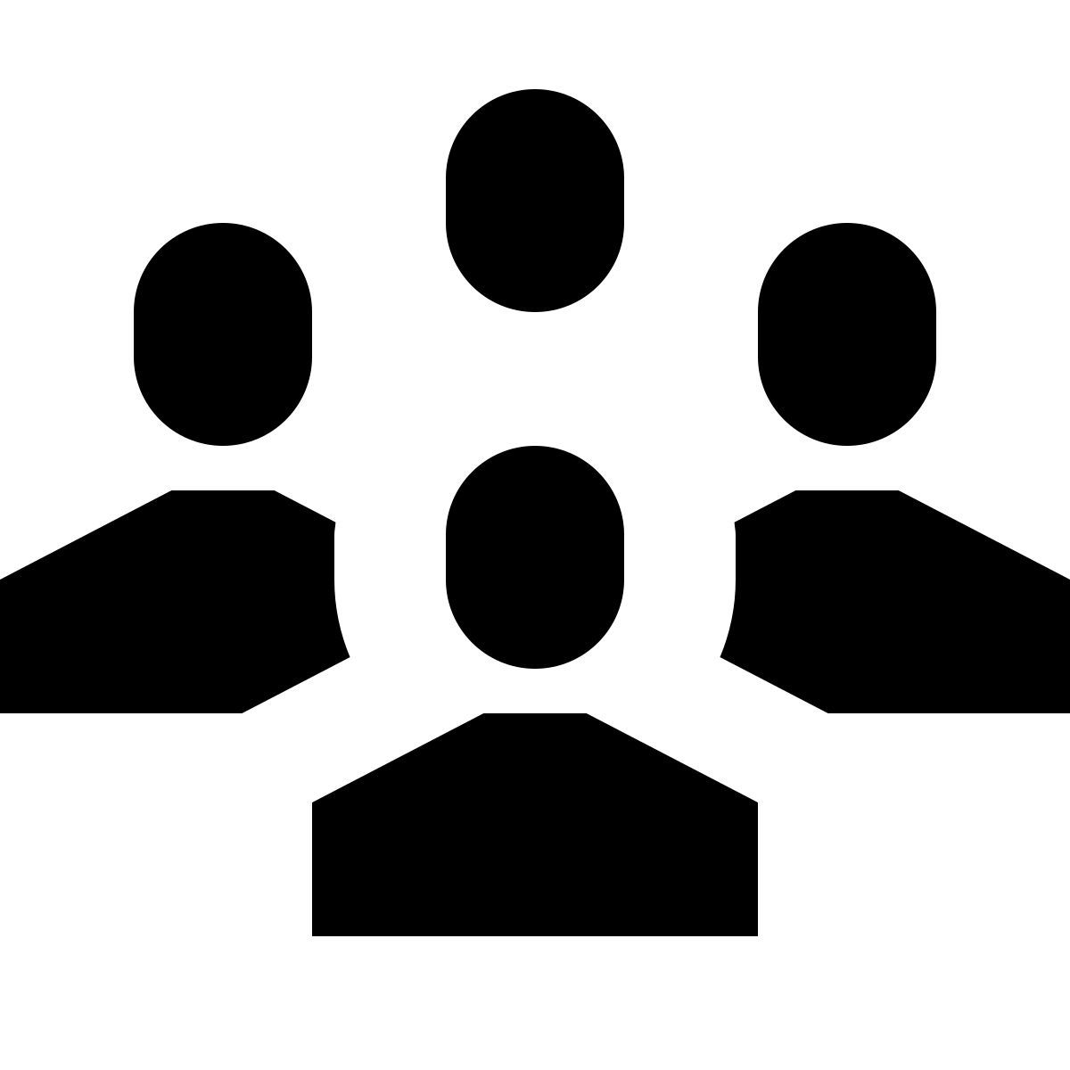 forma bold sharp style grupos de usuarios icon