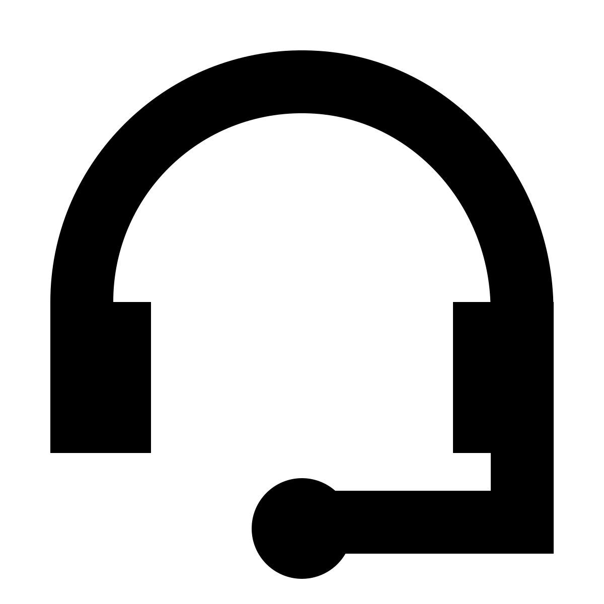 forma bold sharp style headset icon