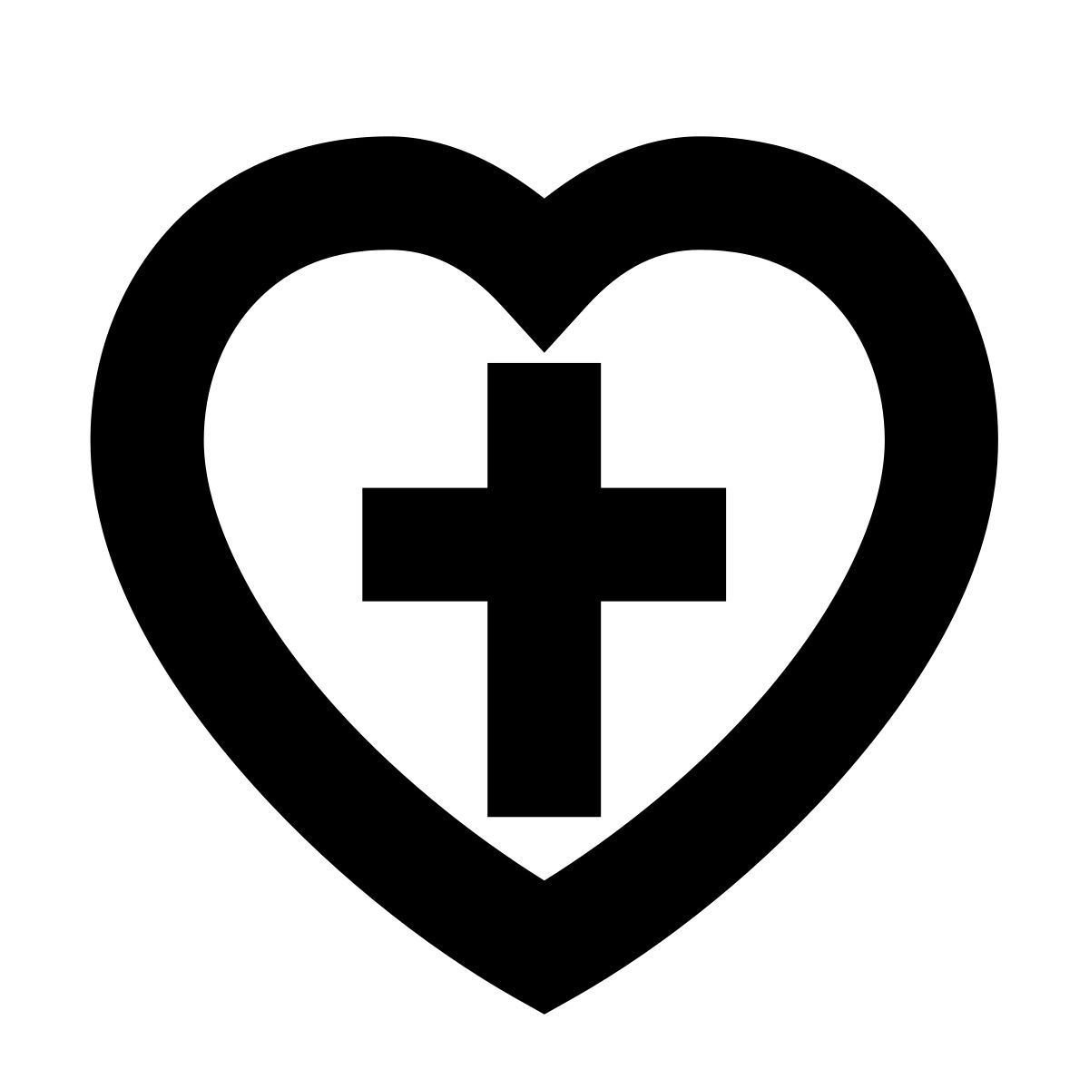 forma bold sharp style 心十字 icon