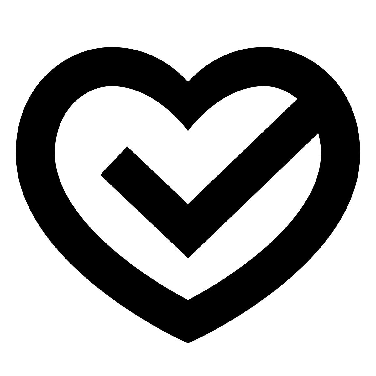 forma bold sharp style coeur en bonne santé icon