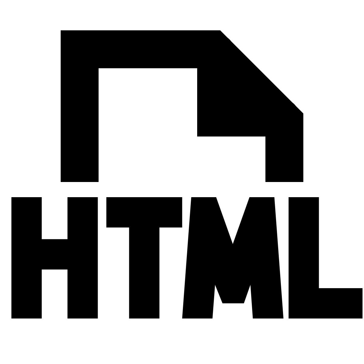 forma bold sharp style tipo di file html icon