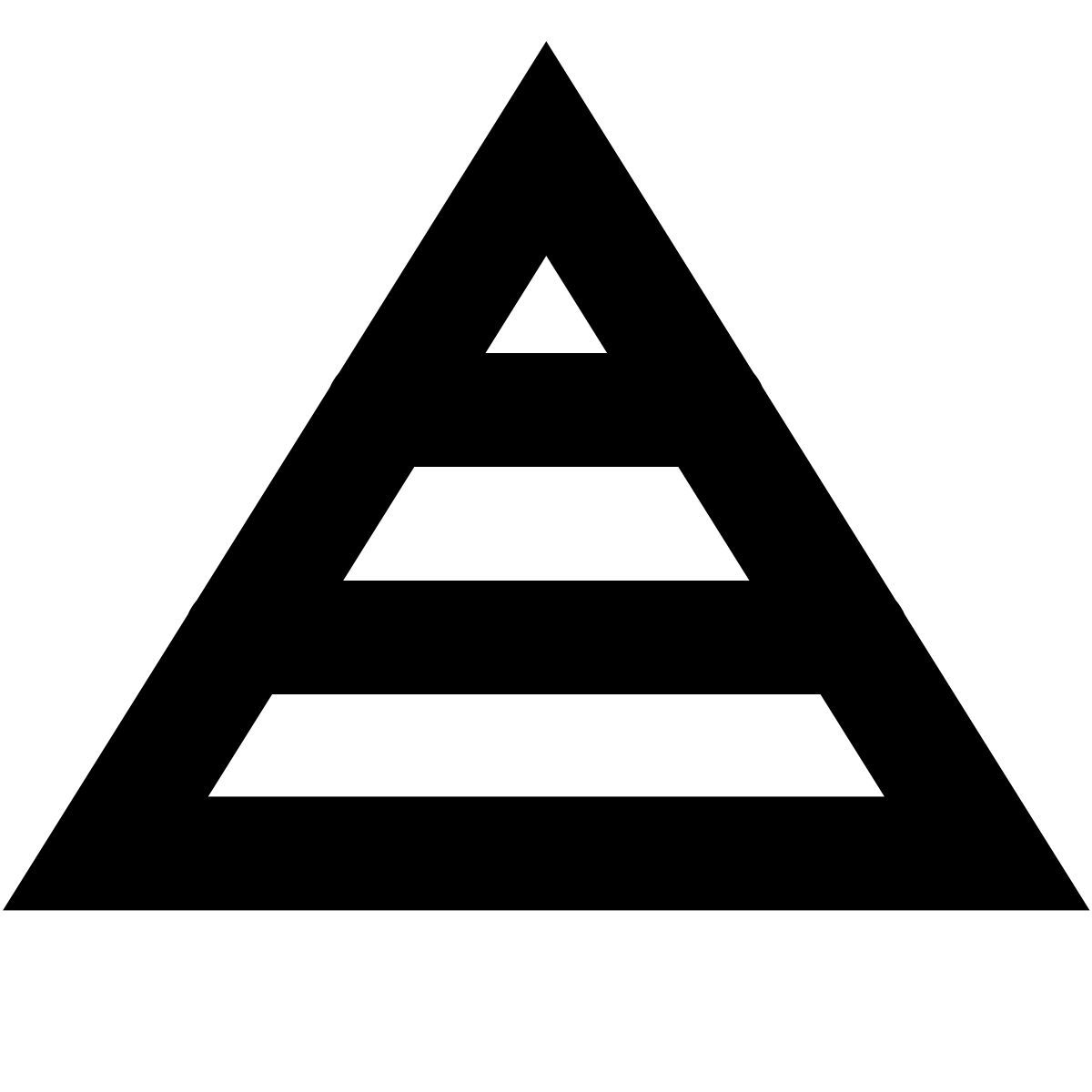 forma bold sharp style 信息金字塔 icon