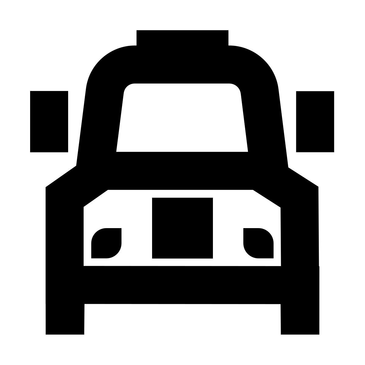 forma bold sharp style semi truck icon