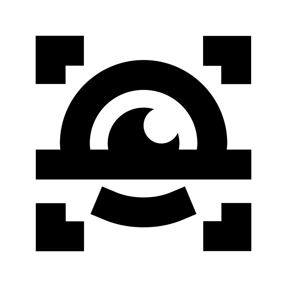 forma bold sharp style 아이리스 스캔 icon