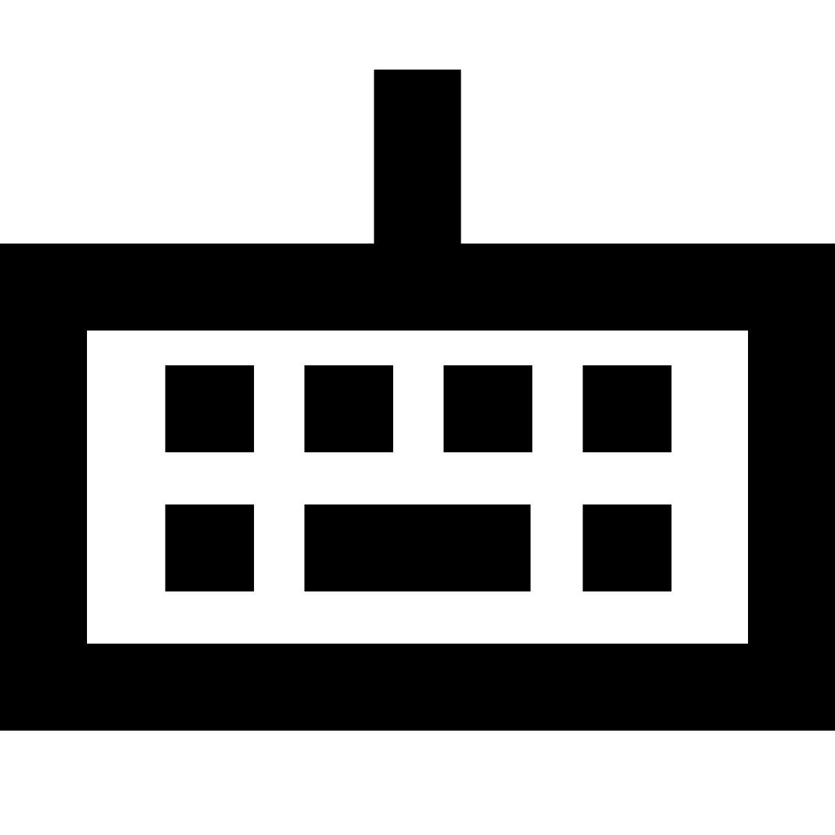 forma bold sharp style 건반 icon