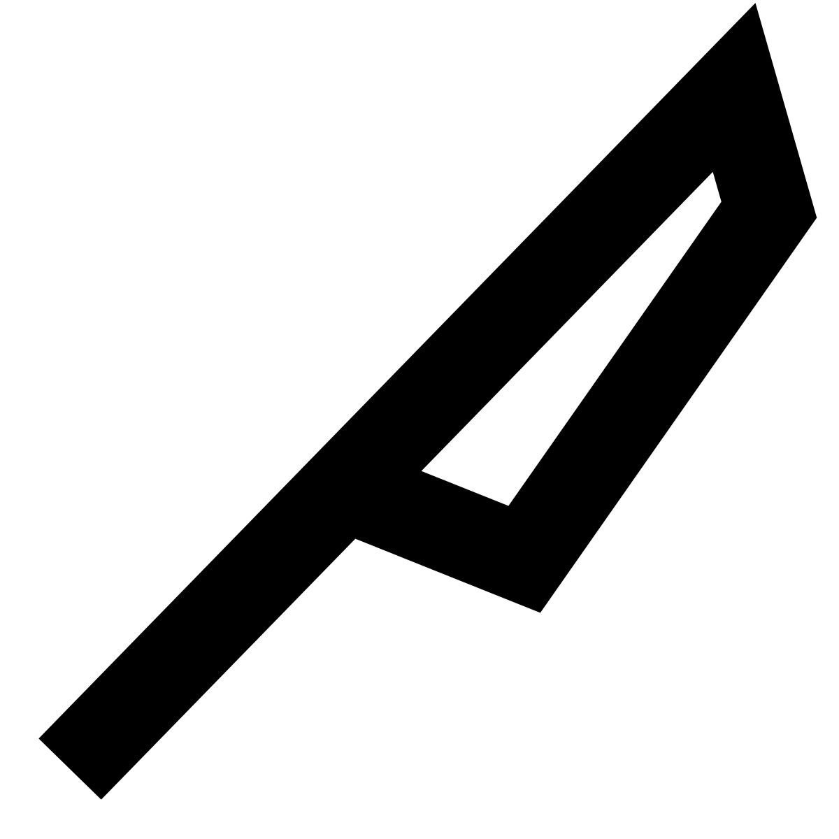 forma bold sharp style cuchillo icon