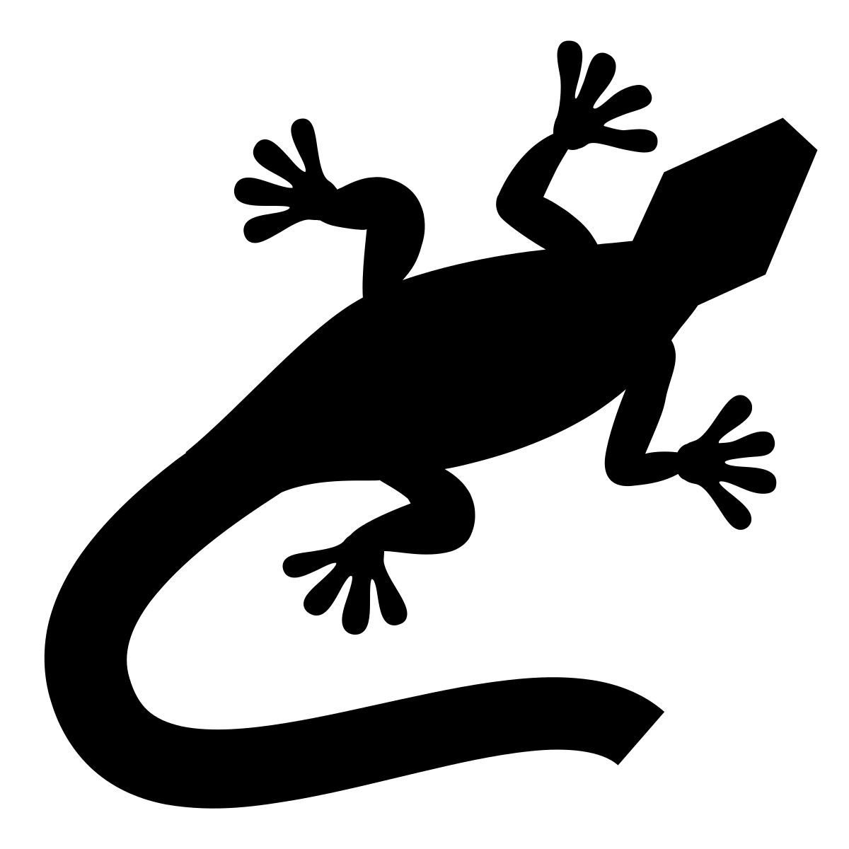 forma bold sharp style lizard icon