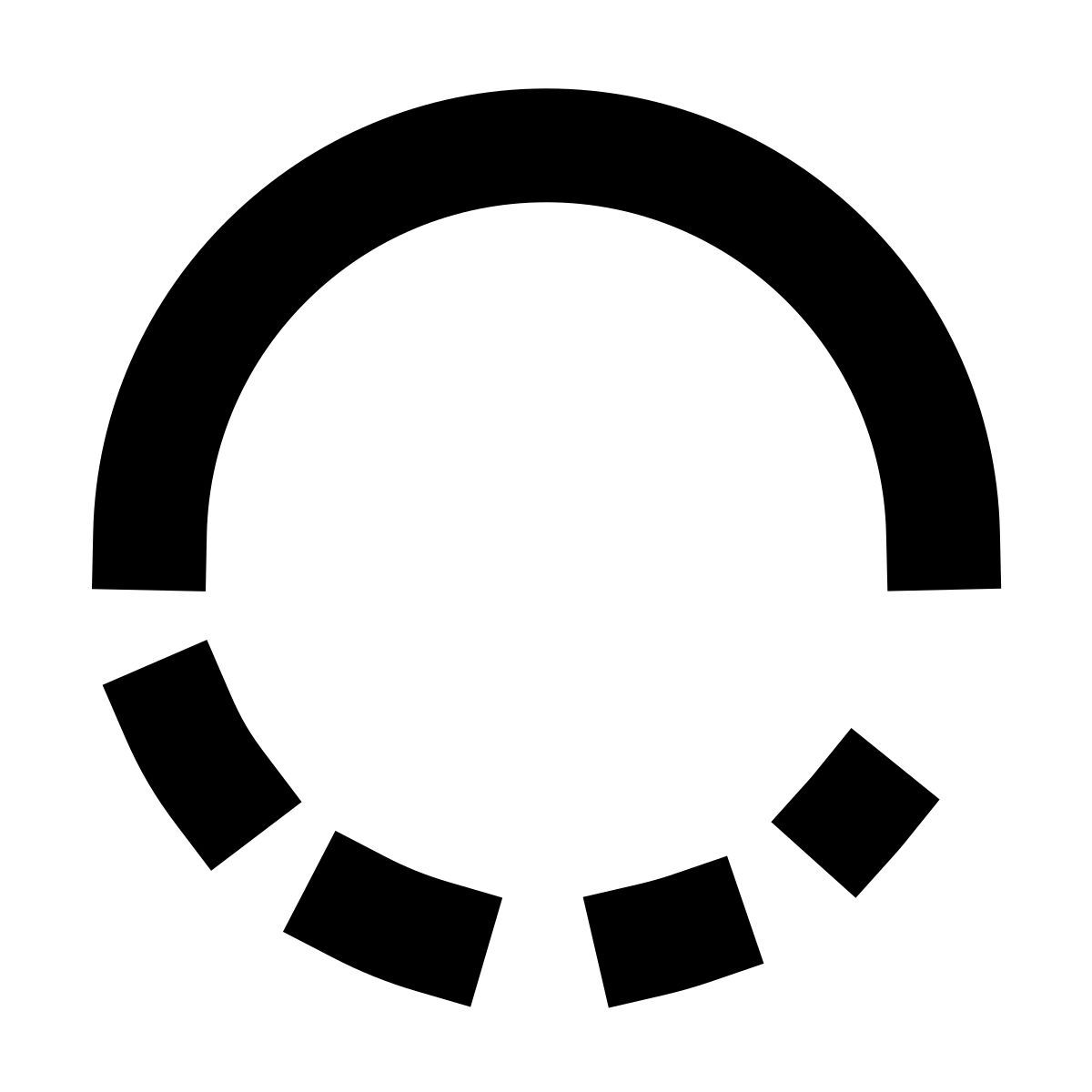 forma bold sharp style chargement en cours icon