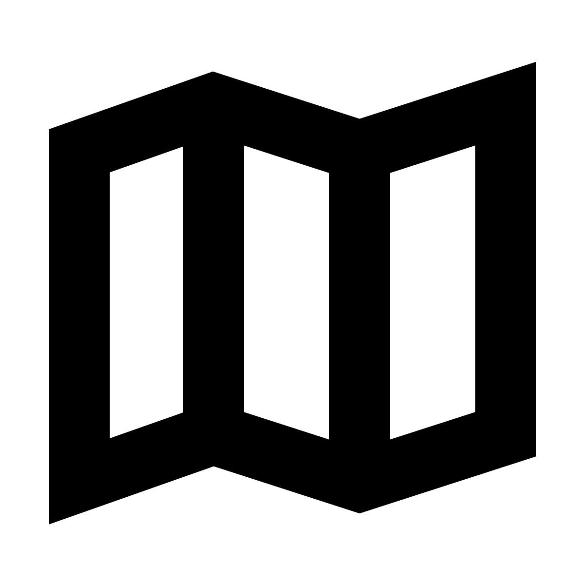 forma bold sharp style mapa icon