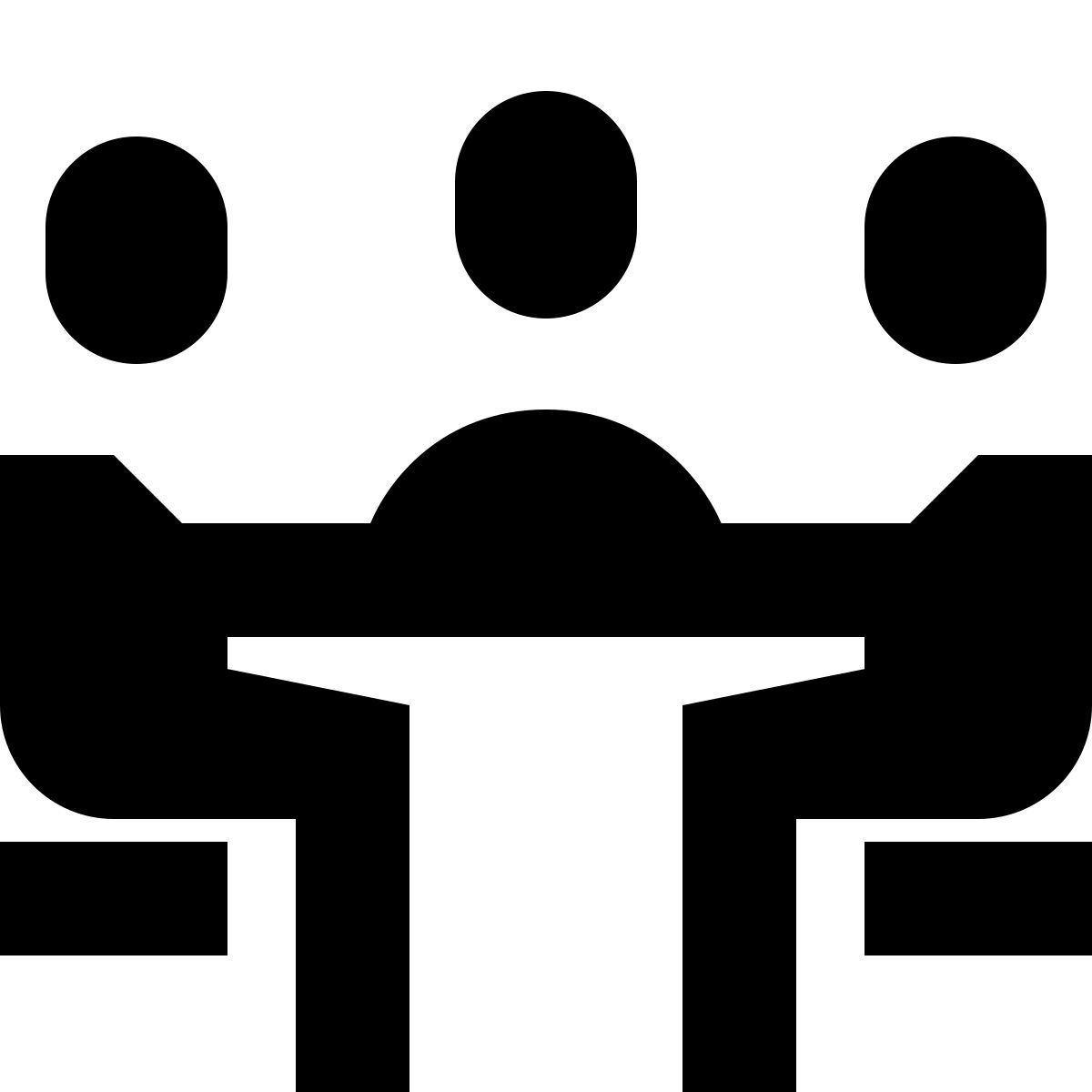 forma bold sharp style meeting room icon