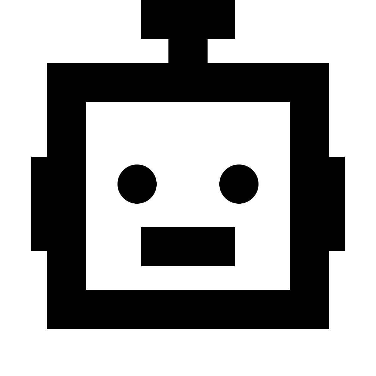 forma bold sharp style 消息机器人 icon