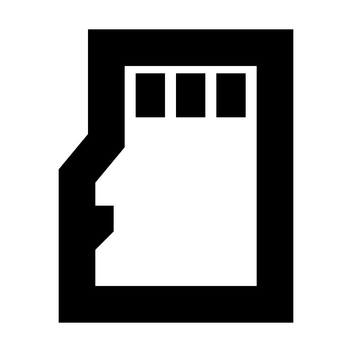 forma bold sharp style micro sd icon