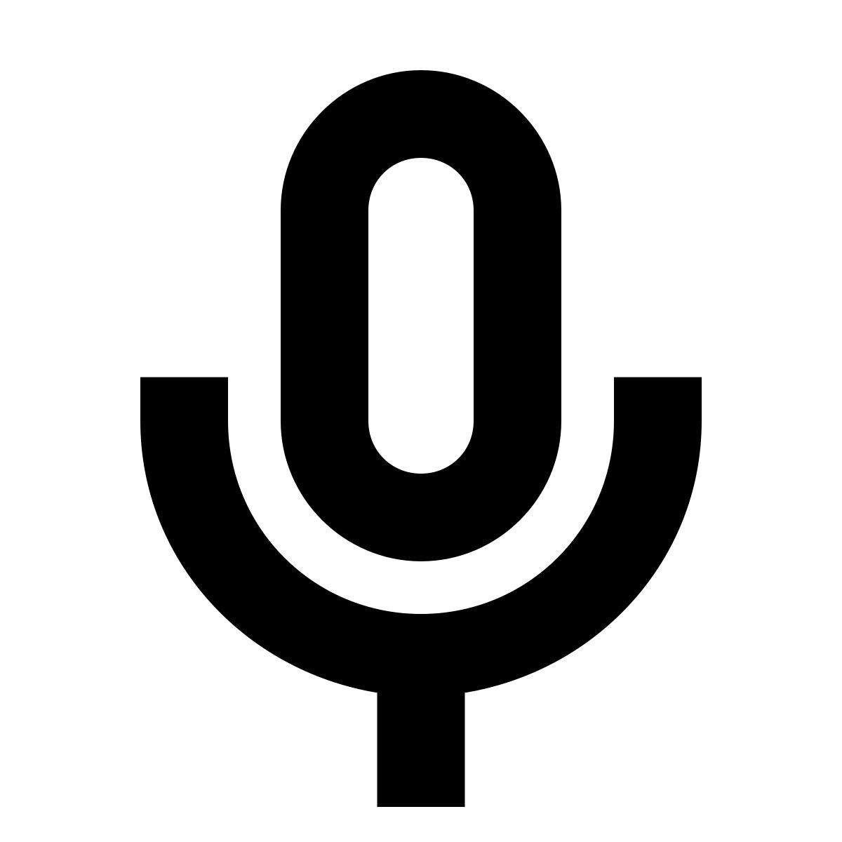 forma bold sharp style 마이크로폰 icon