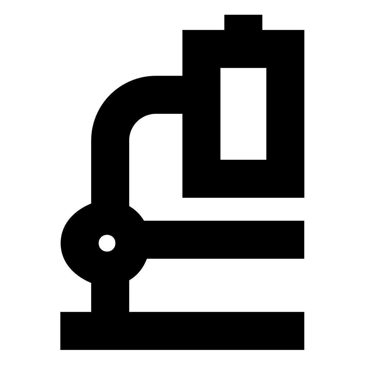 forma bold sharp style microscope icon