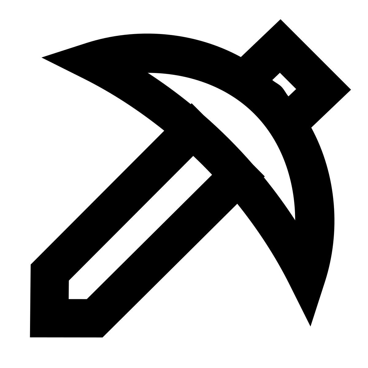 forma bold sharp style pioche minecraft icon