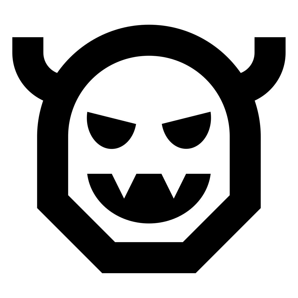 forma bold sharp style 怪物脸 icon