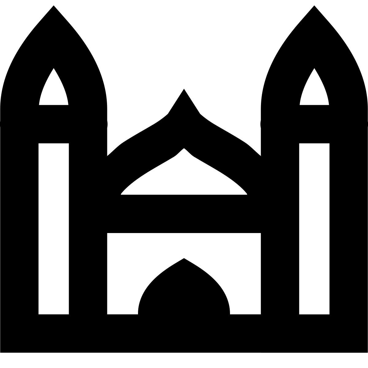 forma bold sharp style 모스크 icon