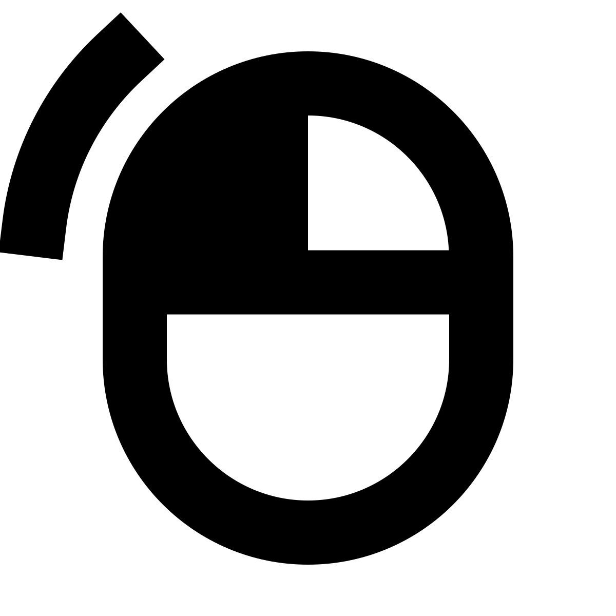 forma bold sharp style left click icon