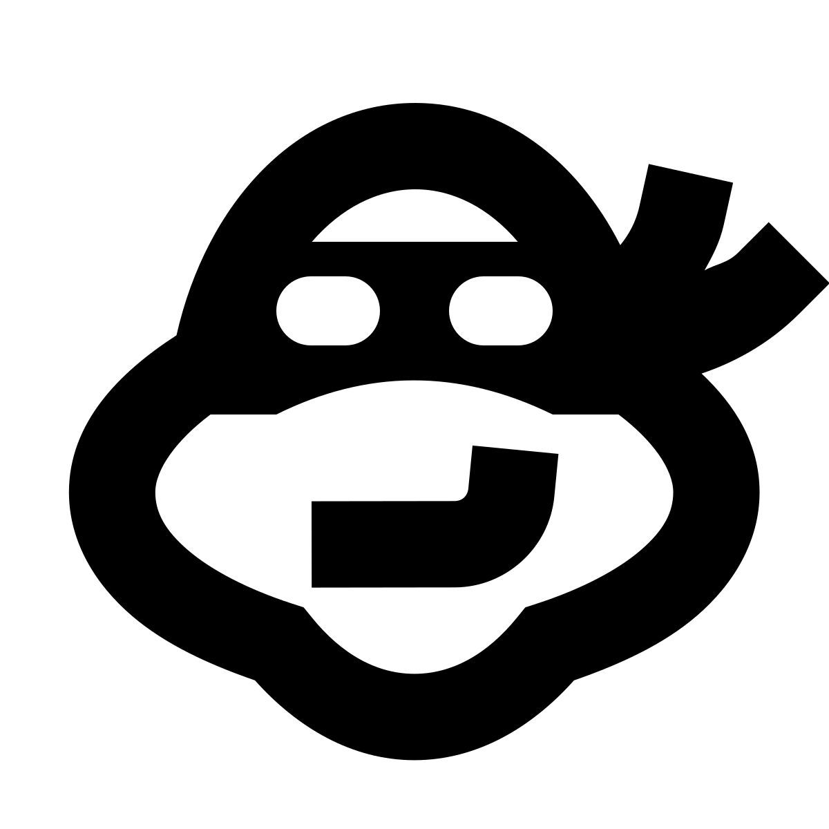 forma bold sharp style ninja turtle icon