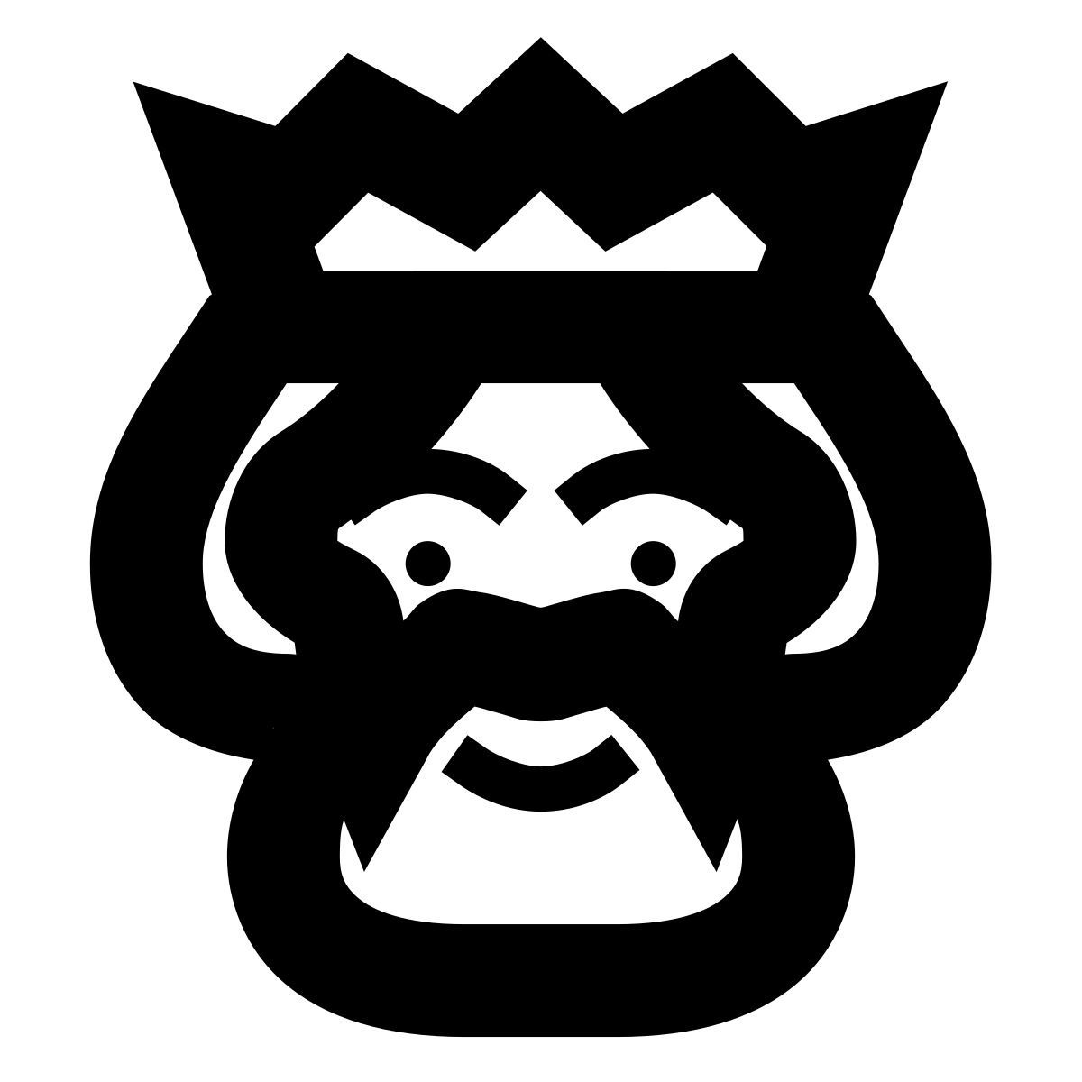 forma bold sharp style viejo rey icon