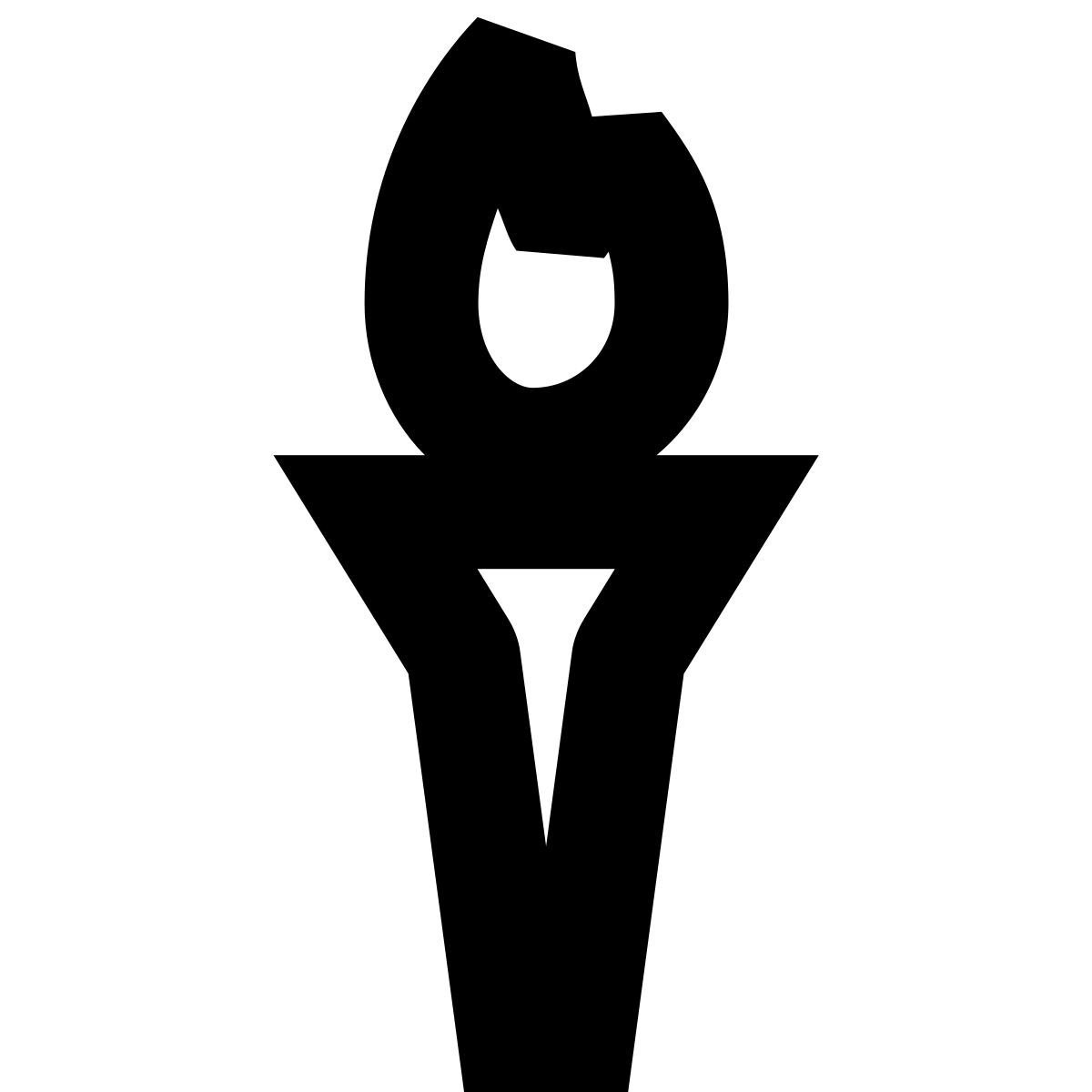 forma bold sharp style torche olympique icon