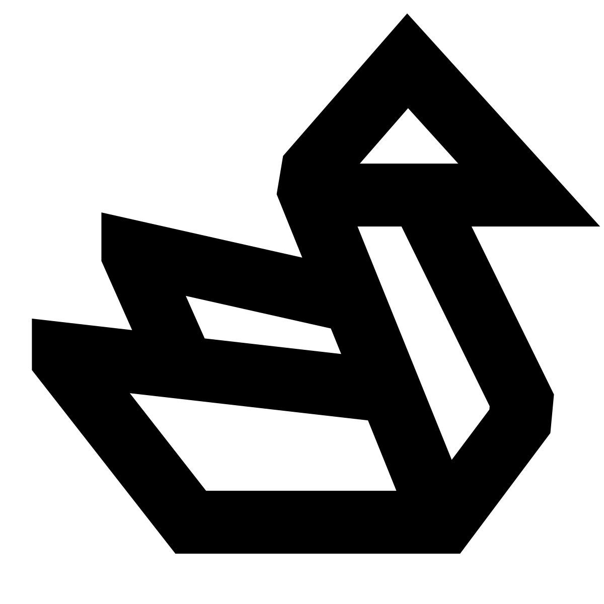 forma bold sharp style origami icon