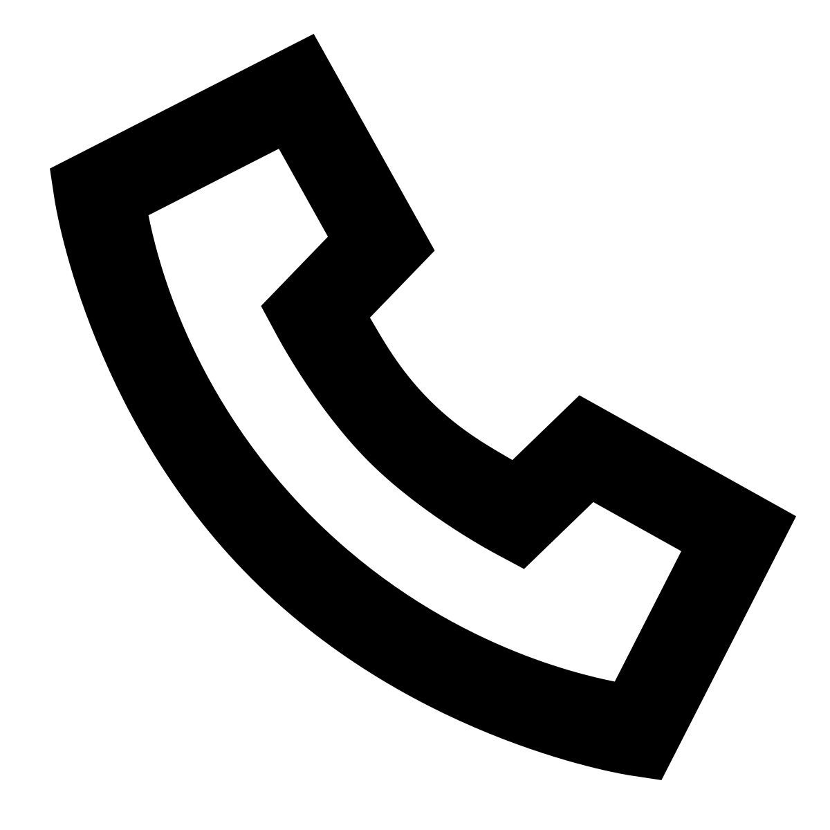 forma bold sharp style 전화 icon