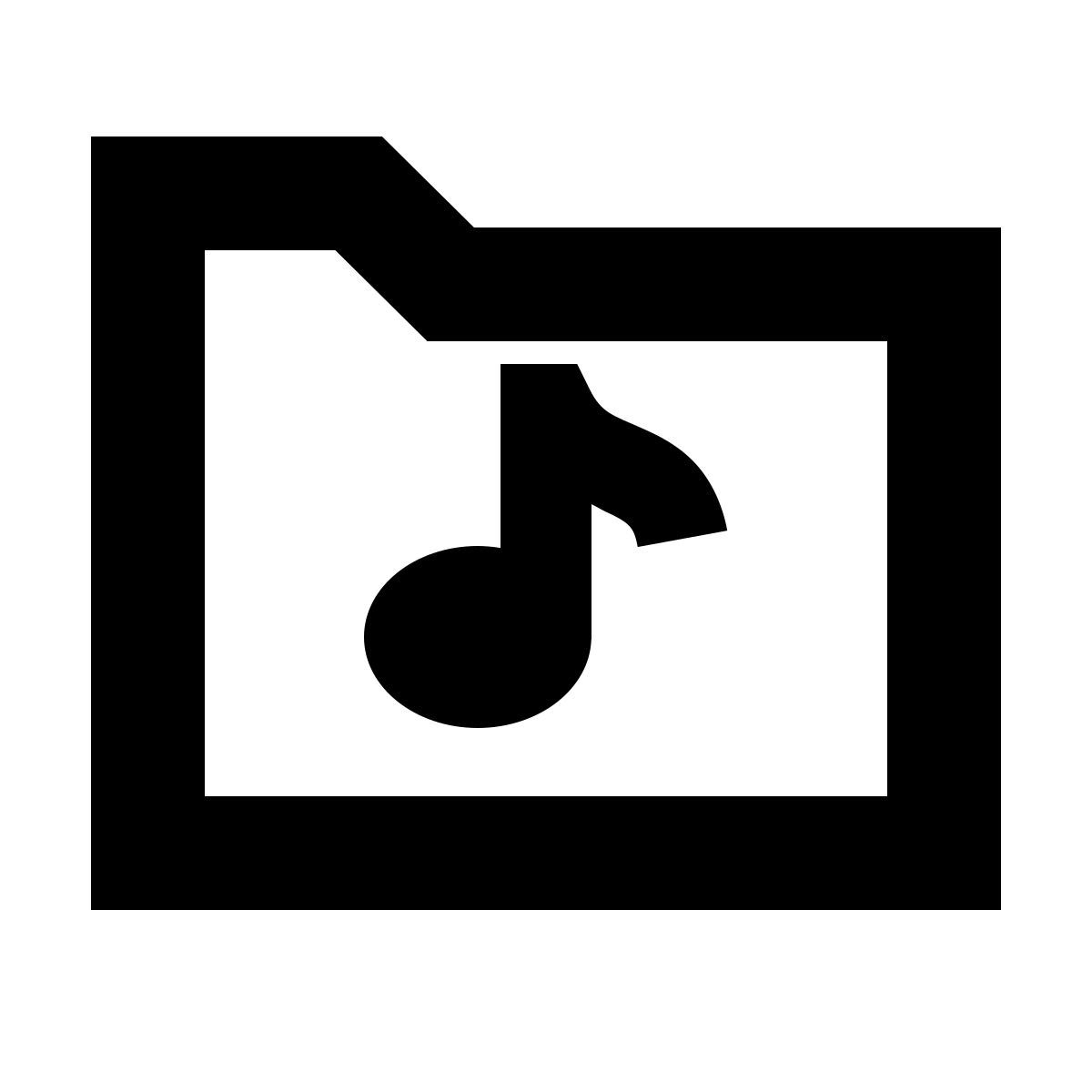 forma bold sharp style 音乐文件夹 icon