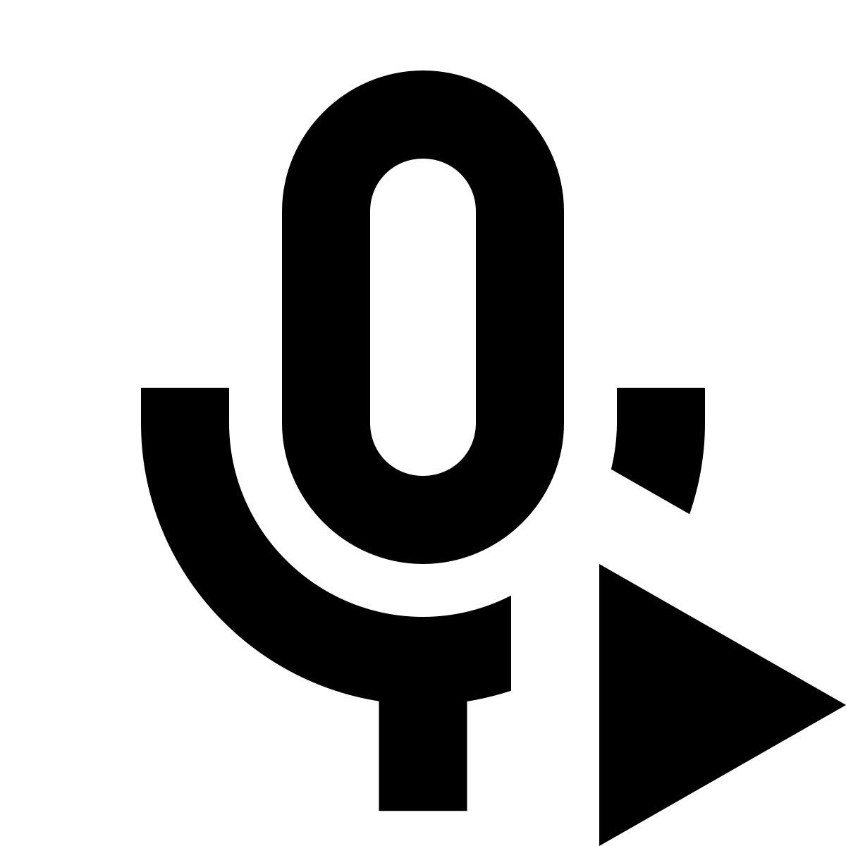 forma bold sharp style 녹음 재생 icon