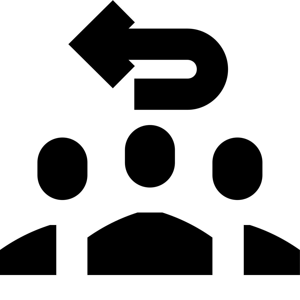 forma bold sharp style retorno de población icon