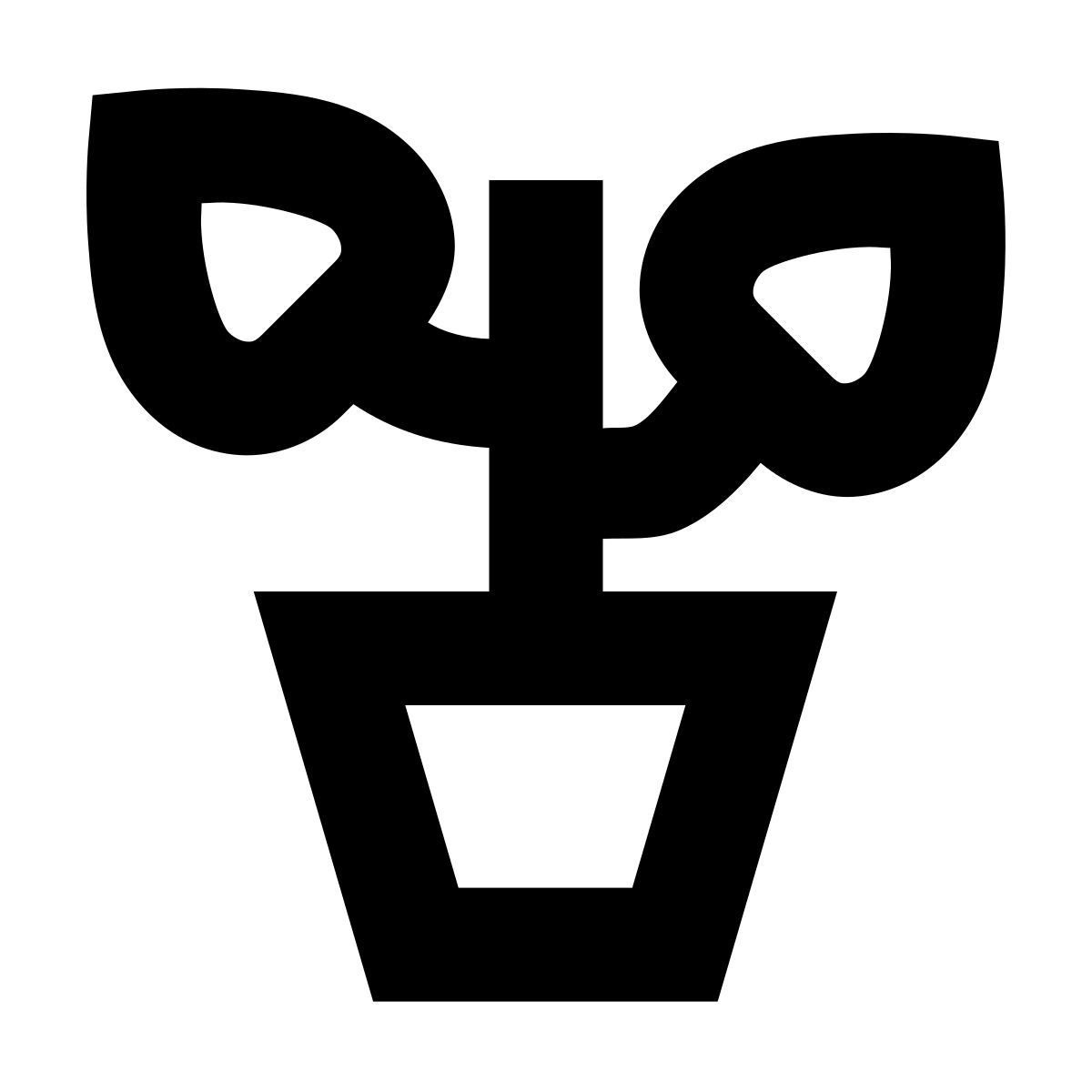 forma bold sharp style plante en pot icon